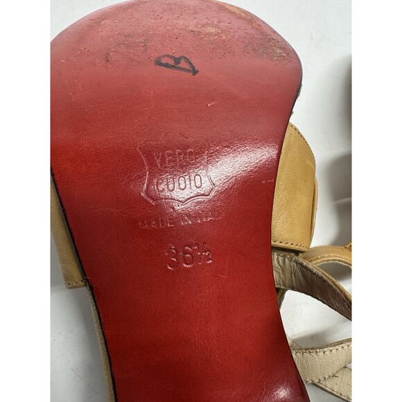 Christian Louboutin Ankle Strap Sandals Light Brown 36.5 /US 6 - Picture 13 of 16